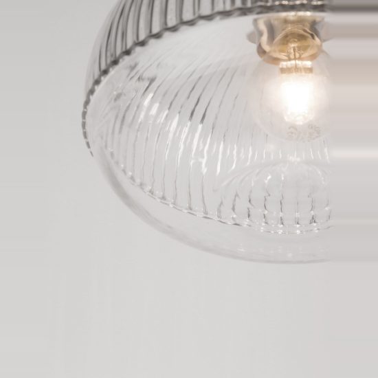 Lampada a sospensione per comodini camera da letto goccia trasparente e oro vetro