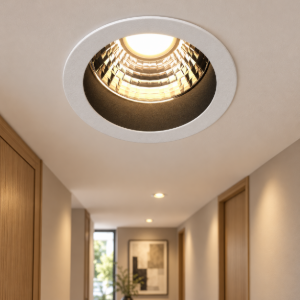 Faretto bianco e nero da incasso led 5w 3000k maytoni minor