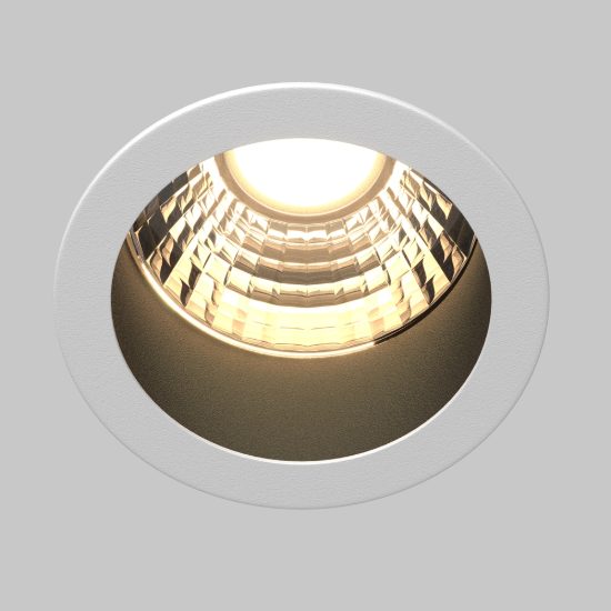 Faretto bianco e nero da incasso led 5w 3000k maytoni minor
