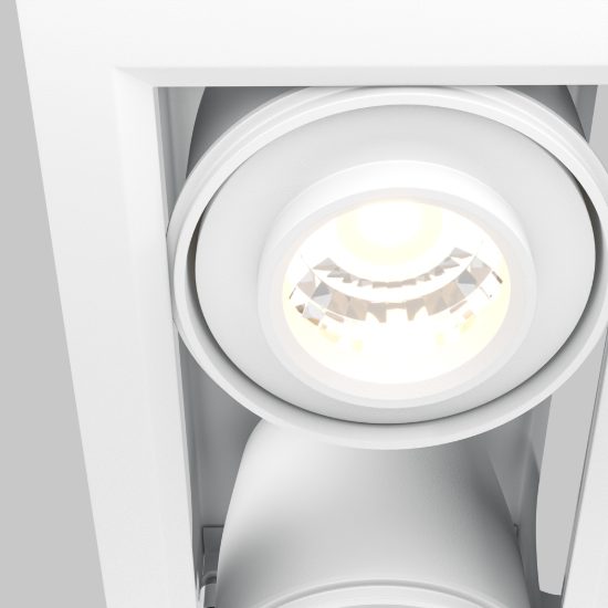 Metal maytoni modern faretto da incasso led 20w 3000k orientabile bianco