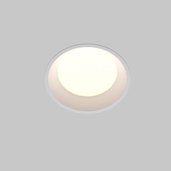 Maytoni okno faretto da incasso soffitto per bagno led 12w cct 3000k 6000k ip44 bianco