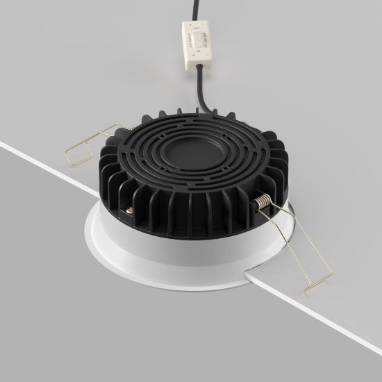 Maytoni okno faretto da incasso soffitto per bagno led 12w cct 3000k 6000k ip44 bianco