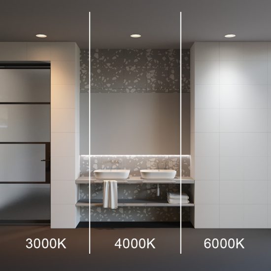 Okno maytoni faretto da incasso da bagno per soffitto led 18w cct 3000k 6000k ip44 bianco