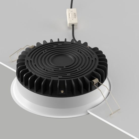Okno maytoni faretto da incasso da bagno per soffitto led 18w cct 3000k 6000k ip44 bianco