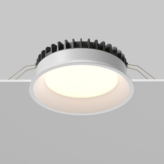 Okno maytoni faretto da incasso da bagno per soffitto led 18w cct 3000k 6000k ip44 bianco