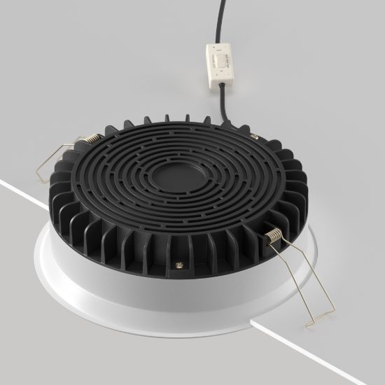 Maytoni okno faretto da incasso soffitto led 24w cct 3000k 6000k ip44 bianco