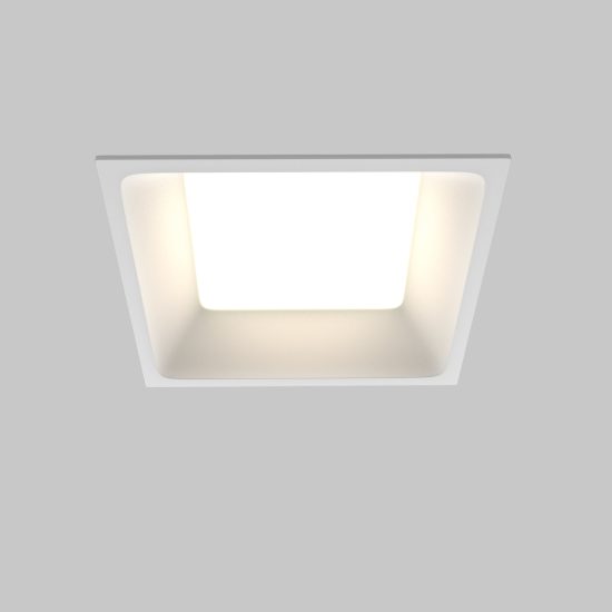 Faretto da bagno da incasso soffitto led 12w cct 3000k 6000k ip44 bianco maytoni okno
