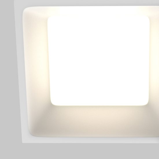 Faretto da bagno da incasso soffitto led 12w cct 3000k 6000k ip44 bianco maytoni okno