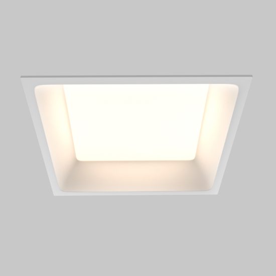 Faretto da incasso a soffitto led 18w cct 3000k 6000k ip44 bianco maytoni okno