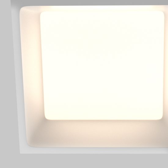 Maytoni okno faretto da incasso soffitto quadrato led 24w cct 3000k 6000k ip44 bianco