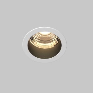 Maytoni minor faretto per cucina bianco e nero da incasso led 9w 3000k
