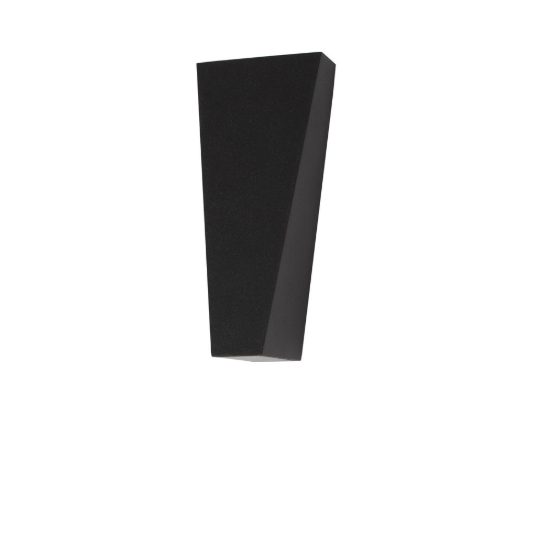 Applique da esterno triangolare moderna antracite scuro led 6w 3000k ip65 9cm