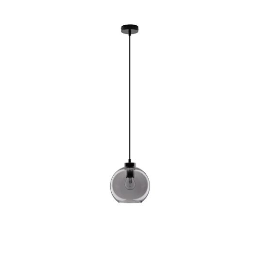 Lampada per cucina moderna sferica nero vetro a sospensione