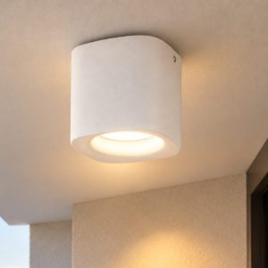 Fabas smooth faretto da esterno cilindro bianco ip44