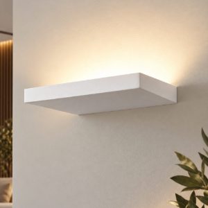 Fabas fit applique da parete bianca led 10w 3000k dimmerabile