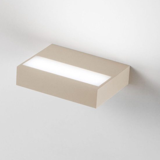 Fabas snap applique da parete led 18w cct 2700k 3000k 4000k dimmerabile sabbia per soggiorno