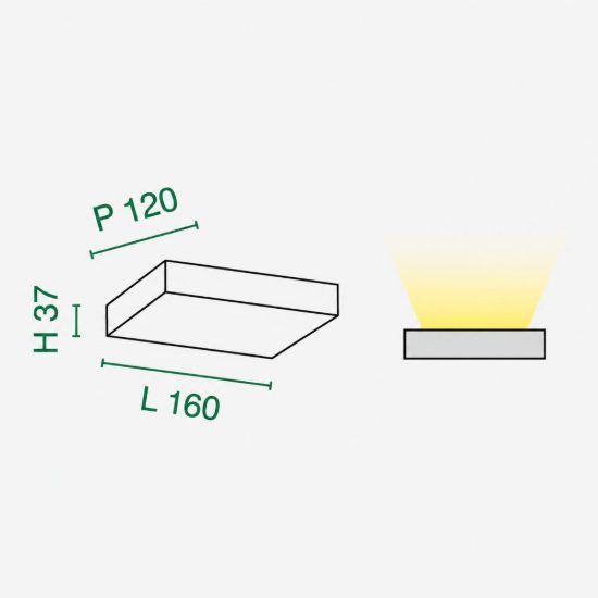 Fabas snap applique da parete led 18w cct 2700k 3000k 4000k dimmerabile sabbia per soggiorno