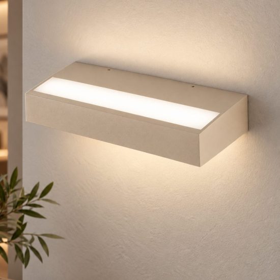 Fabas snap sabbia applique led 24w cct 2700k 3000k 4000k dimmerabile