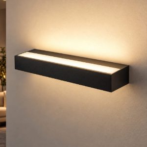 Fabas luce snap applique per salotto nero led 36w cct 2700k 4000k dimmerabile