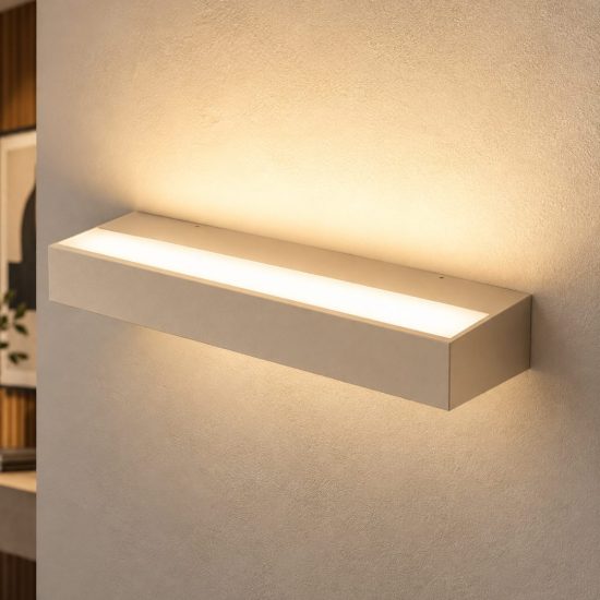 Fabas applique da parete snap sabbia led 36w cct 2700k 3000k 4000k dimmerabile