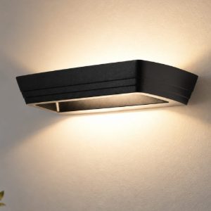 Fabas mida applique nera led 24w cct 2700k 3000k 4000k dimmerabile