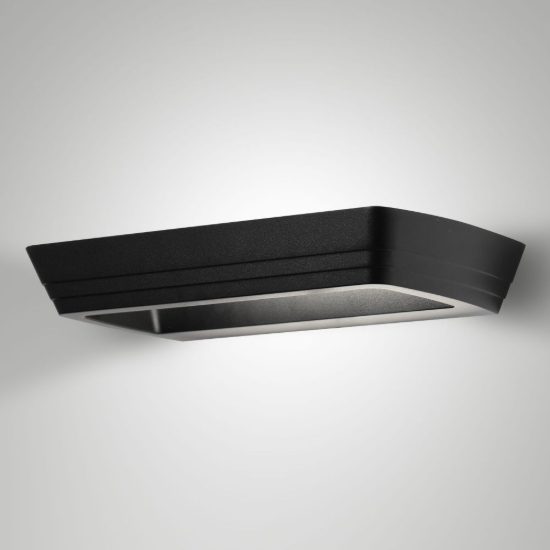 Fabas mida applique nera led 24w cct 2700k 3000k 4000k dimmerabile