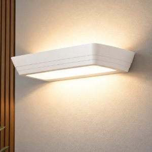 Fabas applique da parete mida bianca led 24w cct 2700k 3000k 4000k dimmerabile