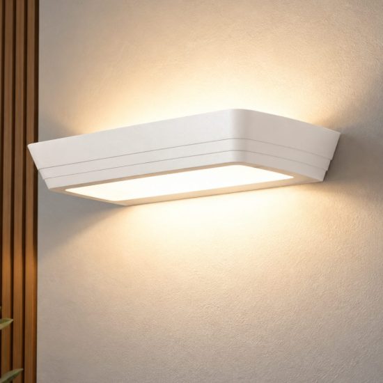 Fabas applique da parete mida bianca led 24w cct 2700k 3000k 4000k dimmerabile