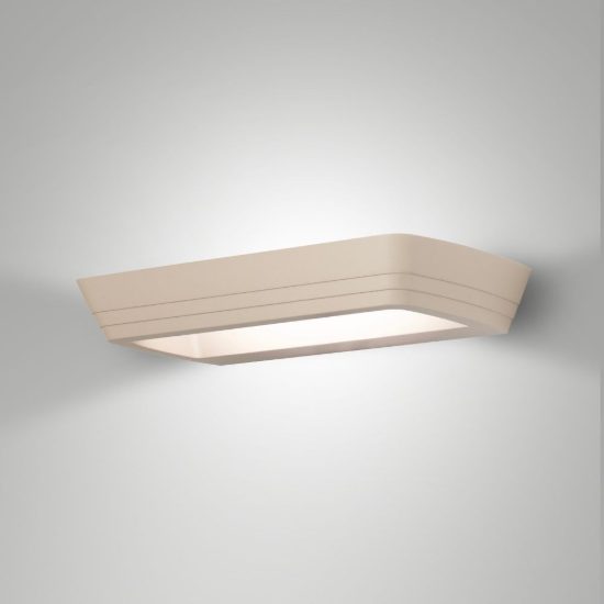 Fabas mida applique led 24w cct 2700k 3000k 4000k dimmerabile sabbia