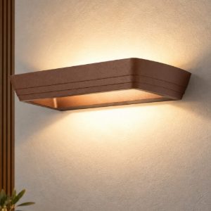 Fabas mida applique corten led 24w cct 2700k 3000k 4000k dimmerabile