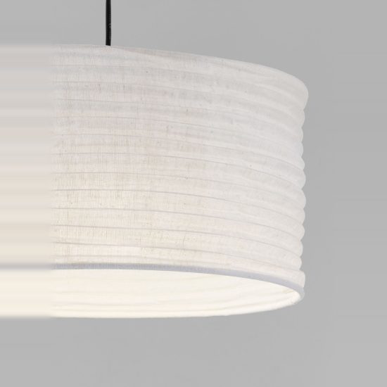 Lampadario a sospensione moderno cilindro bianco per ingresso