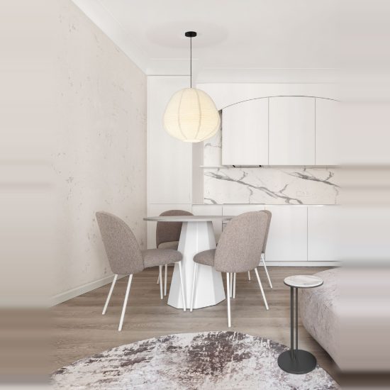 Lampadario a sospensione per camera da letto moderno ovale bianco