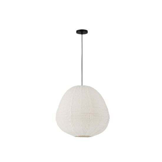 Lampadario a sospensione per camera da letto moderno ovale bianco