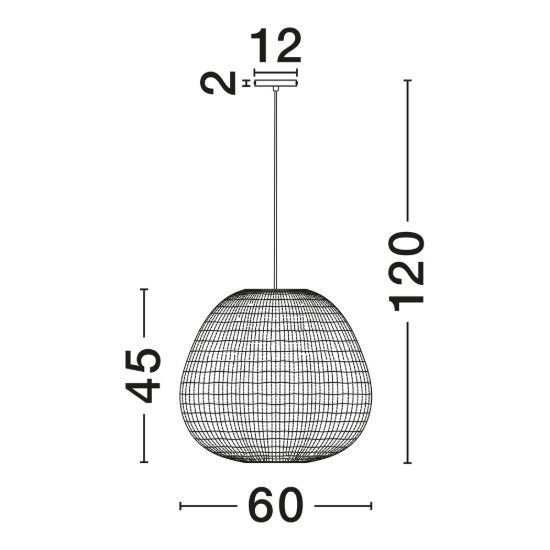 Lampadario a sospensione per camera da letto moderno ovale bianco