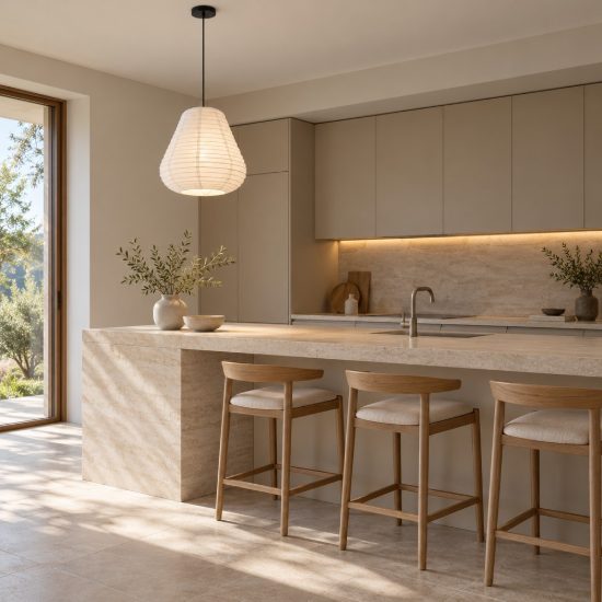 Lampadario a sospensione per cucina moderno cilindro bianco