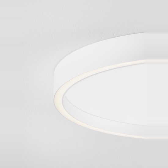 Plafoniera led 38w cct 2700k 3000k dimmerabile per cucina moderna rotonda bianca