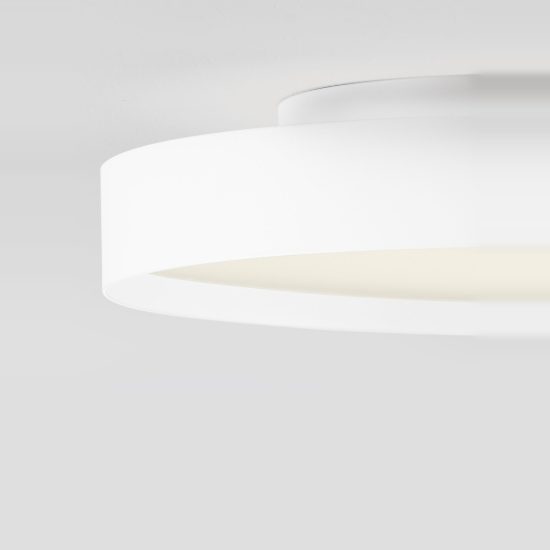 Plafoniera led 37w cct 2700k 3000k dimmerabile per cucina moderna rotonda bianca