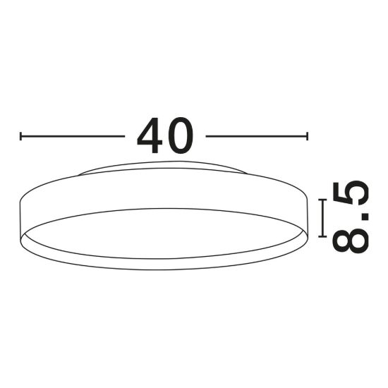 Plafoniera per cucina moderna oro led 37w cct 2700k 3000k dimmerabile 40cm