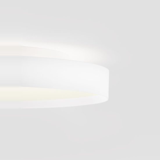 Plafoniera led 48w cct 2700k 3000k dimmerabile per cucina moderna rotonda bianca