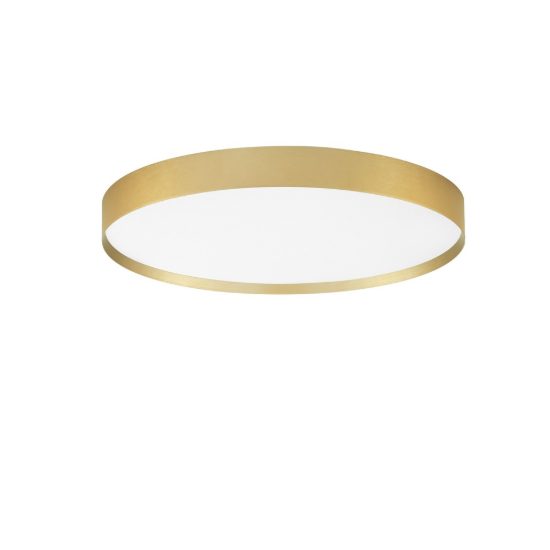 Plafoniera per cucina moderna rotonda oro led 48w cct 2700k 3000k dimmerabile