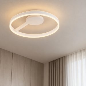 Plafoniera led 40w cct 2700k 4000k dimmerabile per camera da letto bianca
