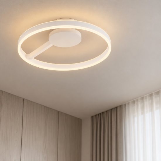 Plafoniera led 40w cct 2700k 4000k dimmerabile per camera da letto bianca