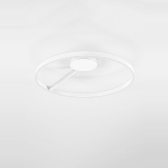 Plafoniera led 48w cct 2700k 4000k dimmerabile moderna rotonda bianca per soggiorno
