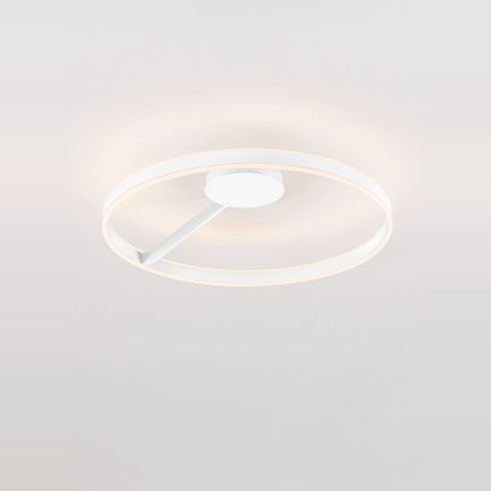 Plafoniera led 48w cct 2700k 4000k dimmerabile moderna rotonda bianca per soggiorno