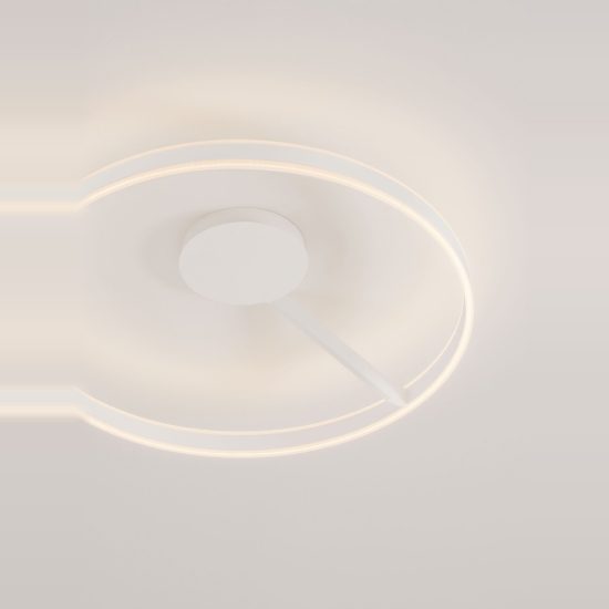 Plafoniera led 48w cct 2700k 4000k dimmerabile moderna rotonda bianca per soggiorno