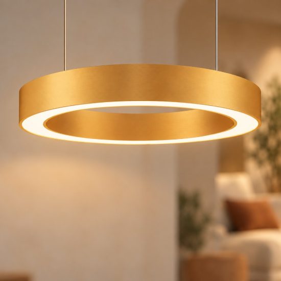 Lampadario led 48w cct 2700k 4000k dimmerabile con telecomando oro ottone per soggiorno