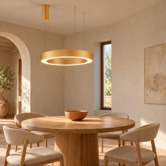 Lampadario led 48w cct 2700k 4000k dimmerabile con telecomando oro ottone per soggiorno