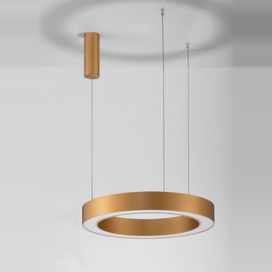 Lampadario led 48w cct 2700k 4000k dimmerabile con telecomando oro ottone per soggiorno