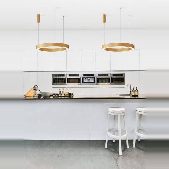 Lampadario a sospensione led 59w cct 2700k 4000k dimmerabile con telecomando oro ottone per soggiorno