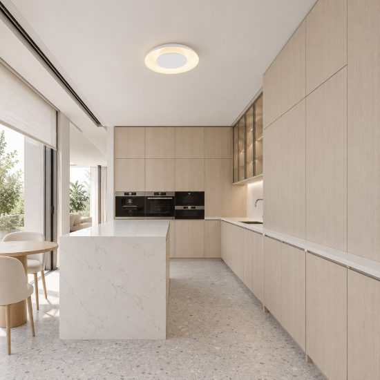 Plafoniera led 24w cct 2700k 4000k dimmerabile 40cm per cucina moderna bianca